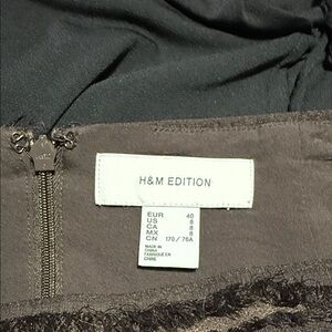 H&M Edition Brown Textured Skirt